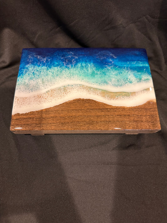 Ocean Wave Wood Stand