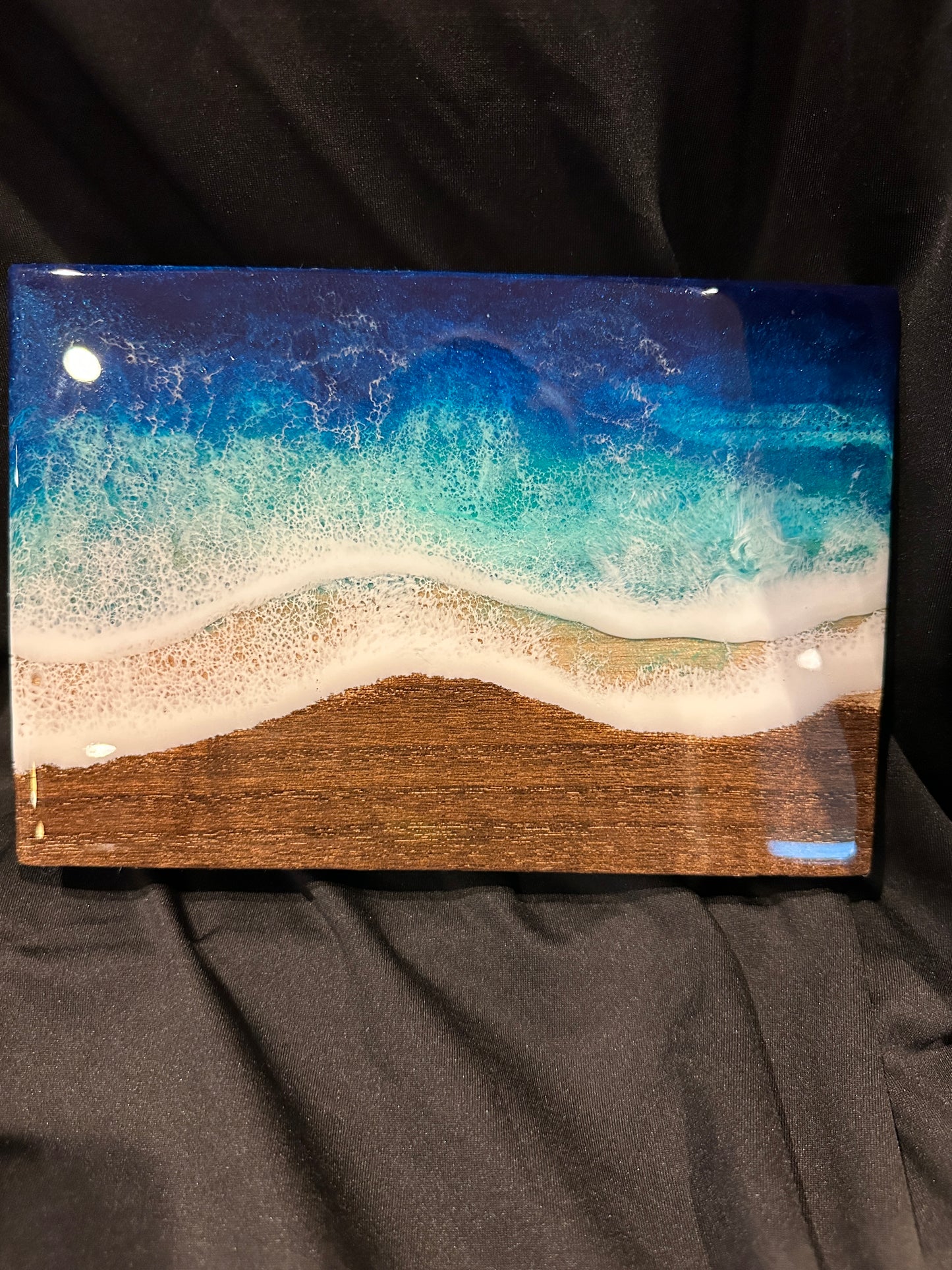 Ocean Wave Wood Stand