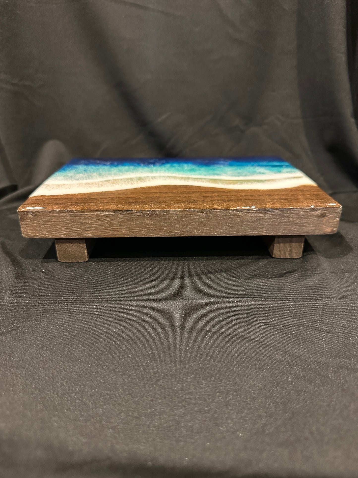 Ocean Wave Wood Stand