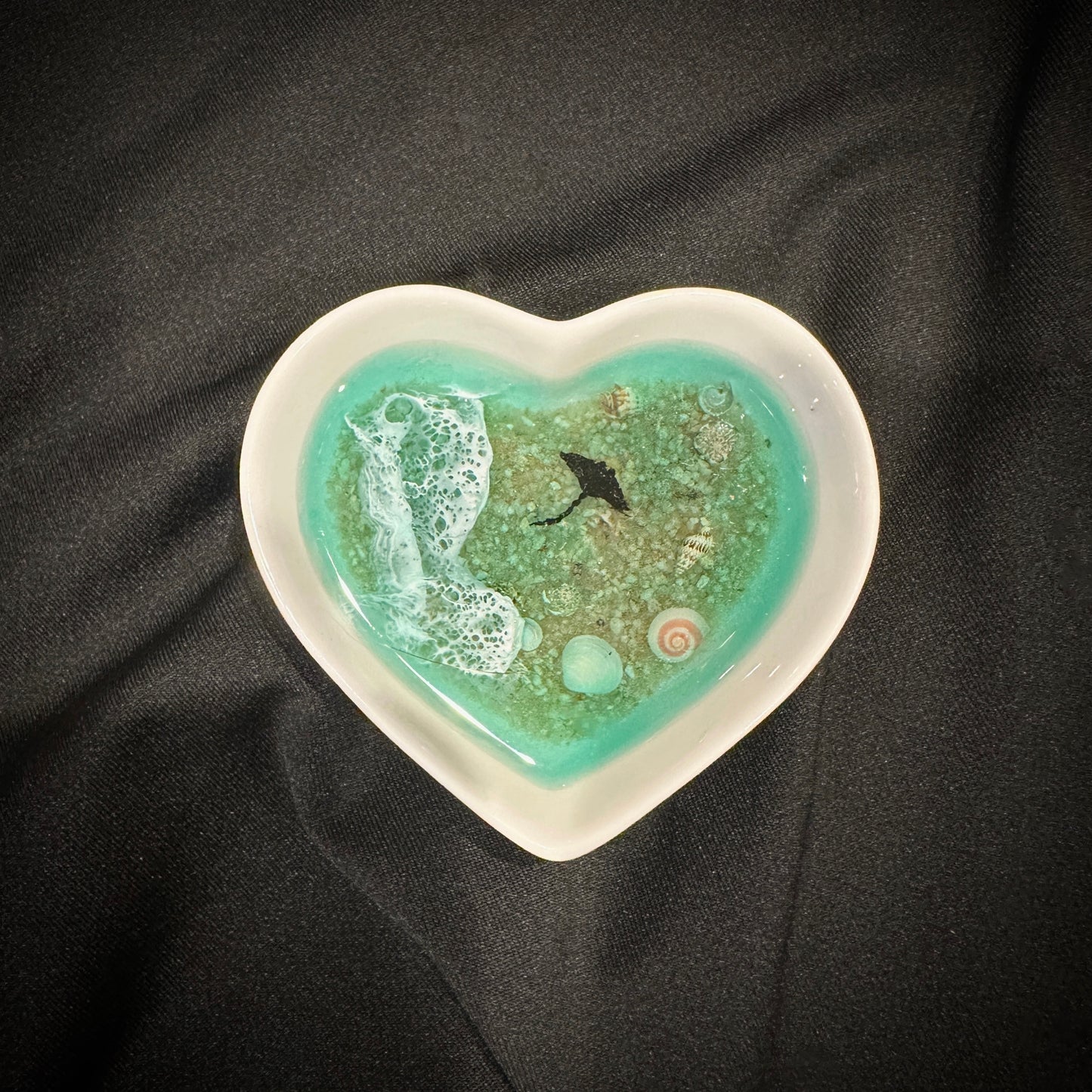 Heart Stingray Pool Trinket/Ring Dish